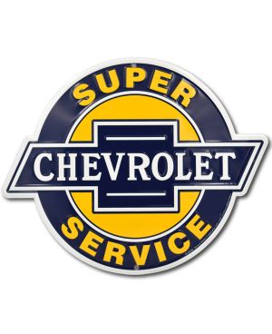 Plechová cedule Chevrolet 2 Super Service 30 cm