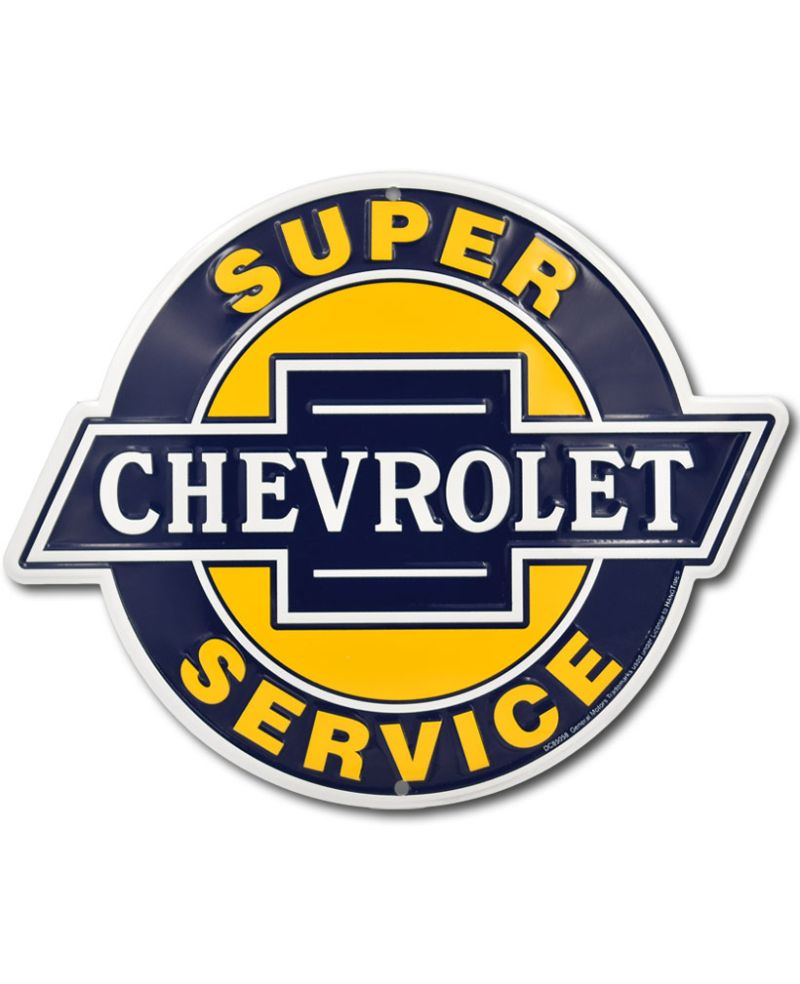 Tablica metalowa Chevrolet 2 Super Service 30 cm