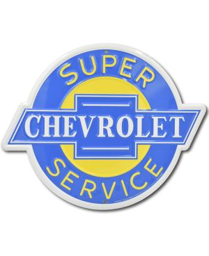 Plechová cedule Chevrolet Super Service 30 cm