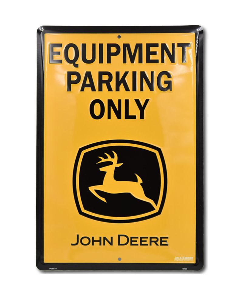 Plechová cedule John Deere Equipment Only 45 cm x 30 cm