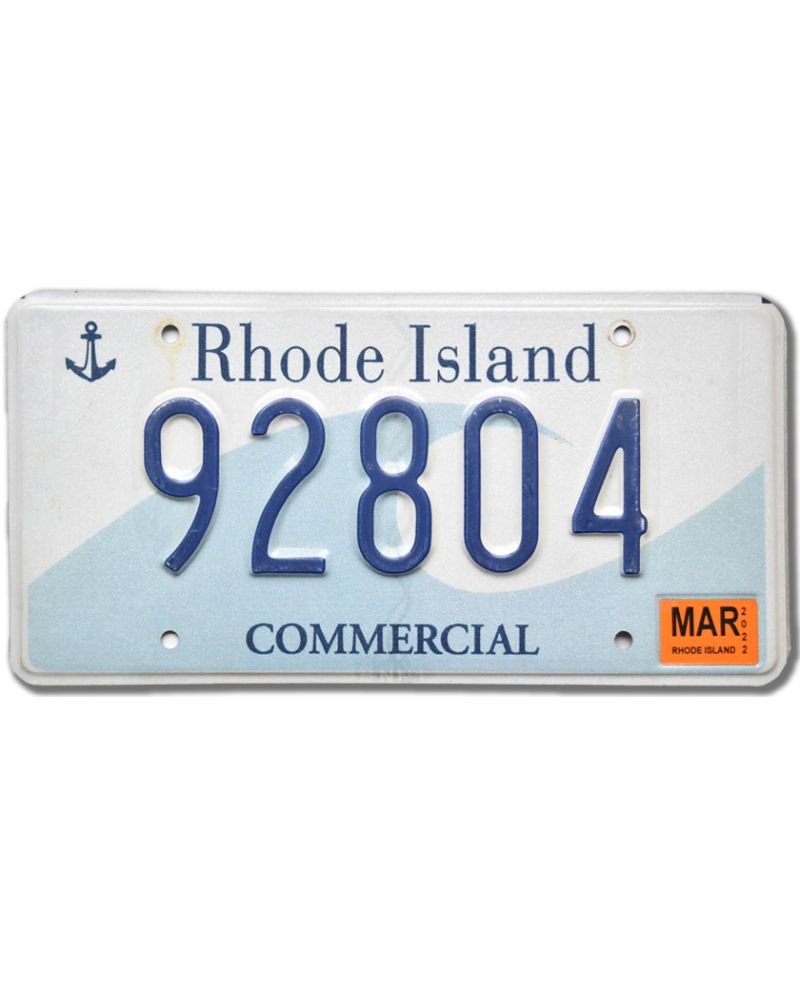 Tablica rejestracyjna USA Rhode Island 92804