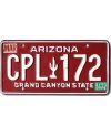 Tablica rejestracyjna USA Arizona Red Cactus CPL 176