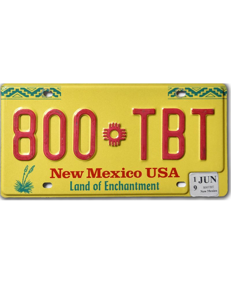 Tablica rejestracyjna USA New Mexico Enchantment 800 TBT