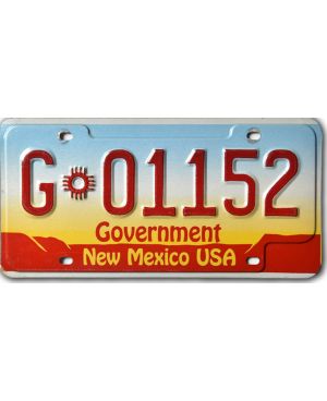 Tablica rejestracyjna USA New Mexico Goverment G 01152