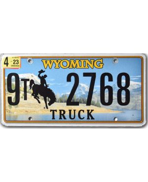 Tablica rejestracyjna USA Wyoming Country Truck 9T-2768