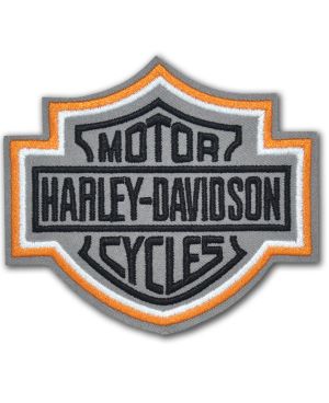 Naszywka Harley Davidson Logo odblaskowe 10 cm x 9 cm