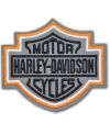 Naszywka Harley Davidson Logo odblaskowe 10 cm x 9 cm