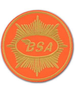 Naszywka BSA orange 8 cm