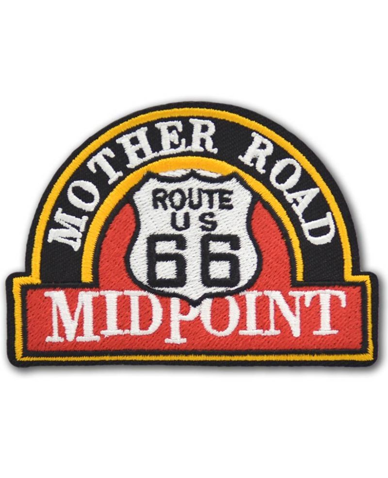 Naszywka Route 66 Midpoint 8 cm x 6 cm