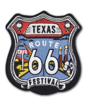 Naszywka Route 66 Texas festival 9 cm x 8 cm