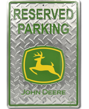 Plechová cedule John Deere Reserved 45 cm x 30 cm
