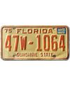 Tablica rejestracyjna USA Florida 1975 Sunshine State 47W-1064