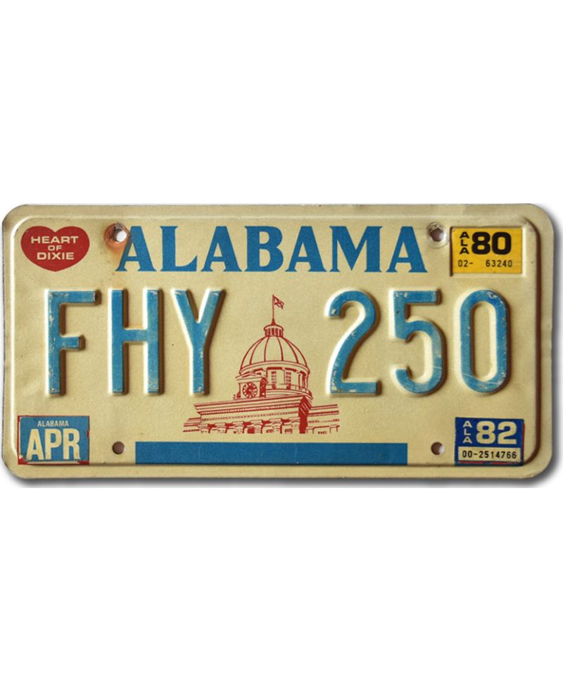 Tablica rejestracyjna USA Alabama Capitol FHY 250