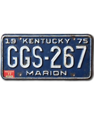 Tablica rejestracyjna USA Kentucky 1975 Marion GGS-267