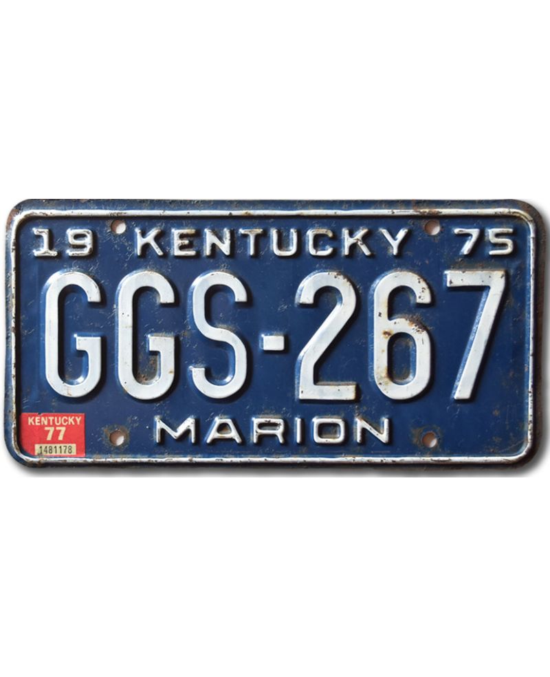 Americká SPZ Kentucky 1975 Marion GGS-267