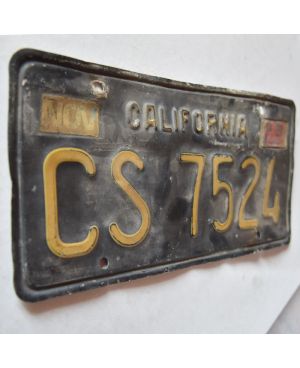 Tablica rejestracyjna USA California 1963 Black CS 7524