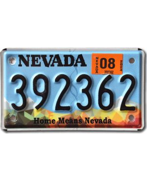 Motocyklowa Tablica Rejestracyjna USA Nevada Home 392362