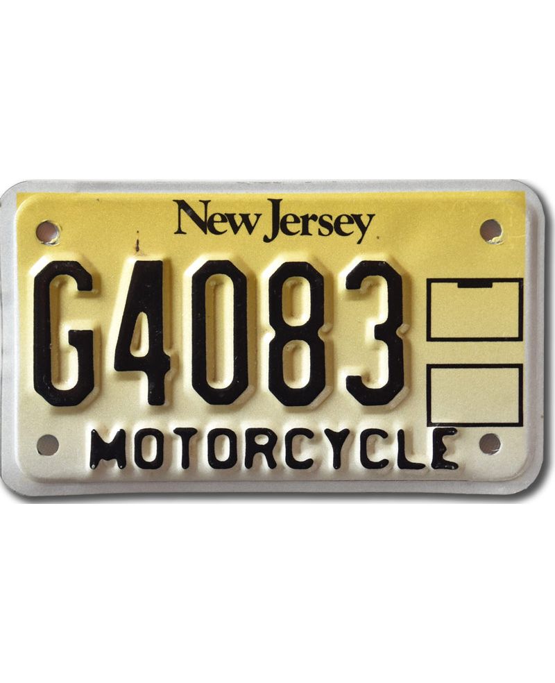 Moto americká SPZ New Jersey G4083