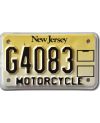 Motocyklowa Tablica Rejestracyjna USA New Jersey G4083