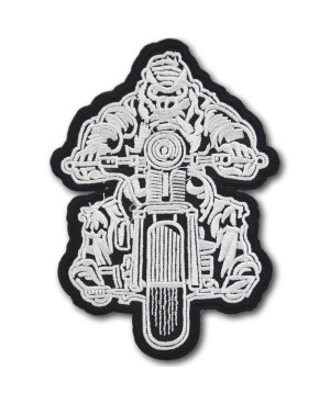 Moto nášivka Smoking Gorilla Bike 11 cm x 8 cm