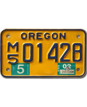 Motocyklowa Tablica Rejestracyjna USA Oregon M5 01428