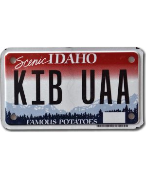 Motocyklowa Tablica Rejestracyjna USA Idaho KIB UAA