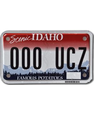 Motocyklowa Tablica Rejestracyjna USA Idaho 000 UCZ