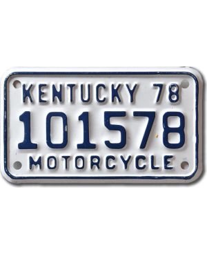 Motocyklowa Tablica Rejestracyjna USA Kentucky 101578