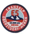 Naszywka E5 Transalp 7 cm