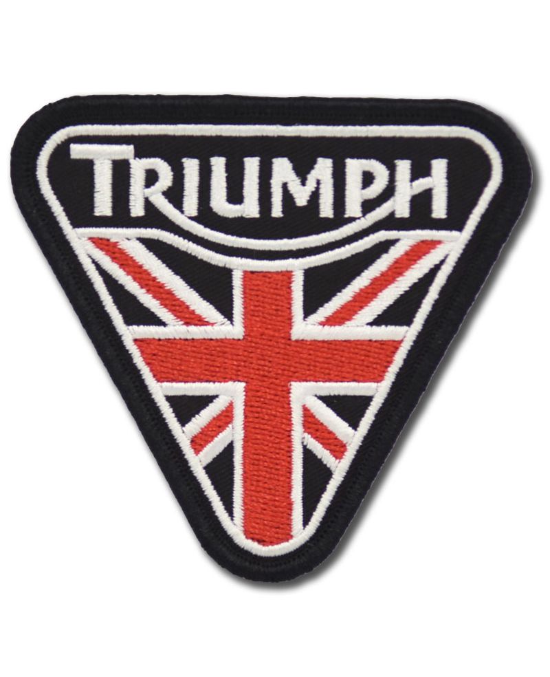 Moto nášivka Triumph triangle Black 8 cm x 7 cm