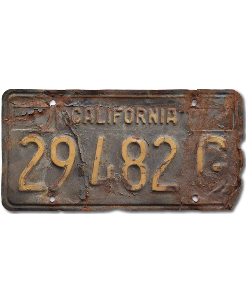 Tablica rejestracyjna USA California 1963 Black 29 482 G