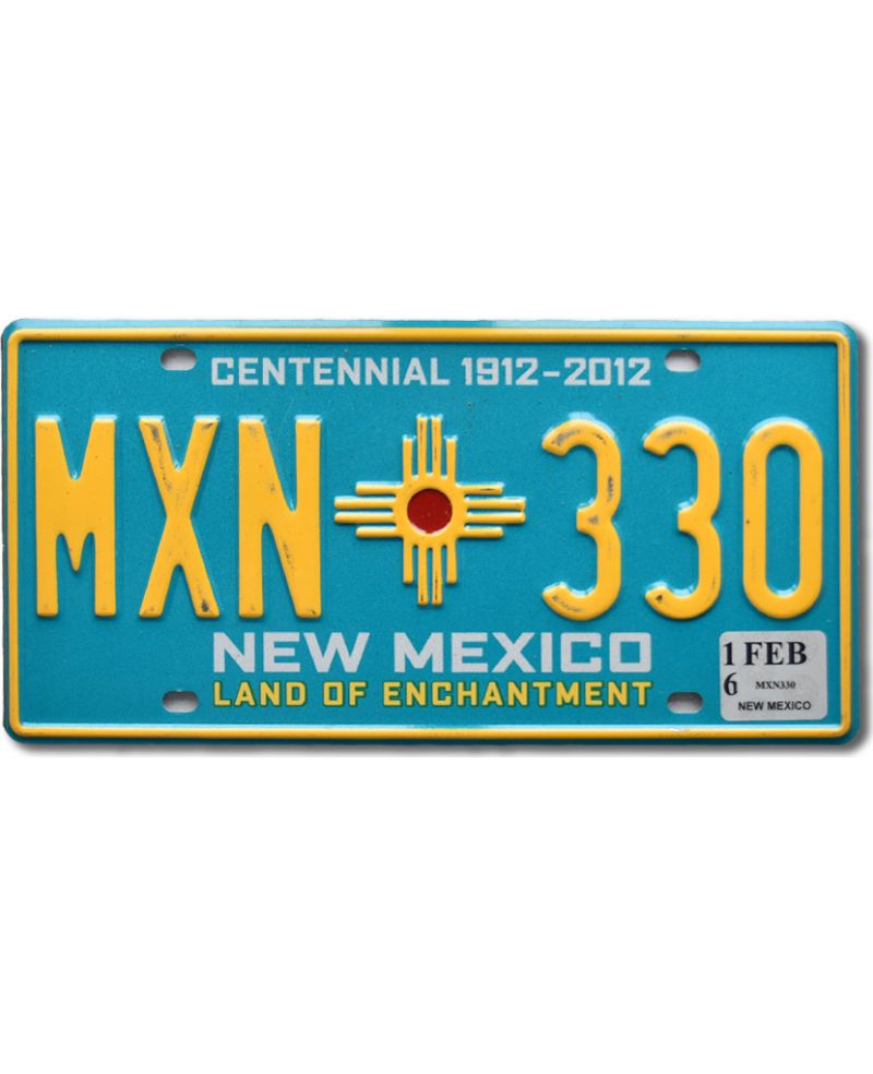 Tablica rejestracyjna USA New Mexico Blue MXN 330