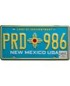 Tablica rejestracyjna USA New Mexico Blue PRD 986