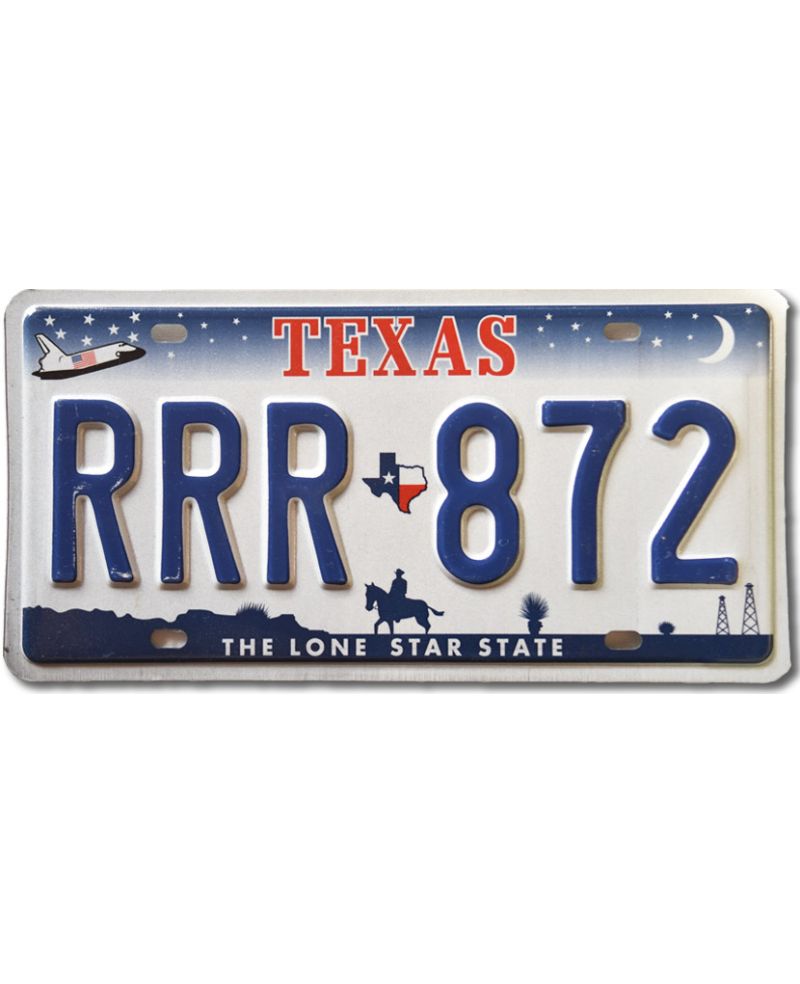 Tablica rejestracyjna USA Texas Horse RRR 872