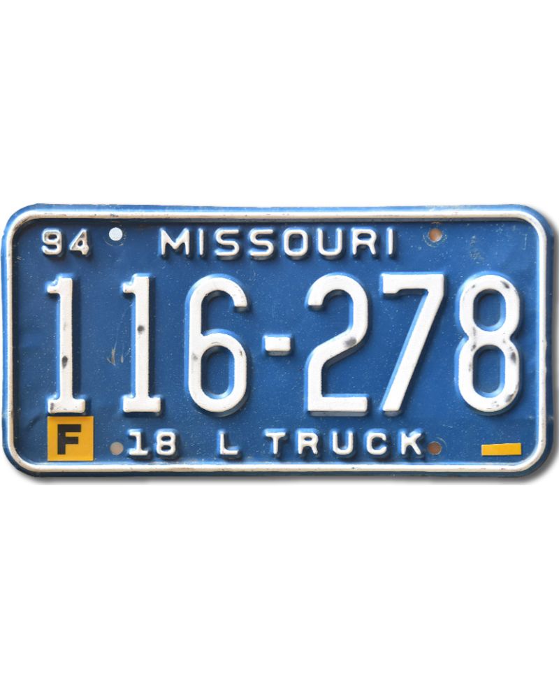 Tablica rejestracyjna USA Missouri Blue Truck 116-278