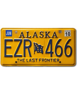 Tablica rejestracyjna USA Alaska Last Frontier EZR 466