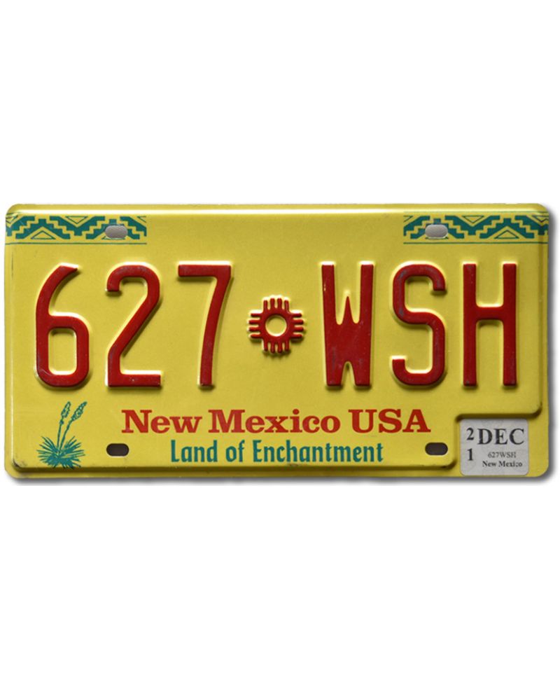 Tablica rejestracyjna USA New Mexico Enchantment 627-WSH