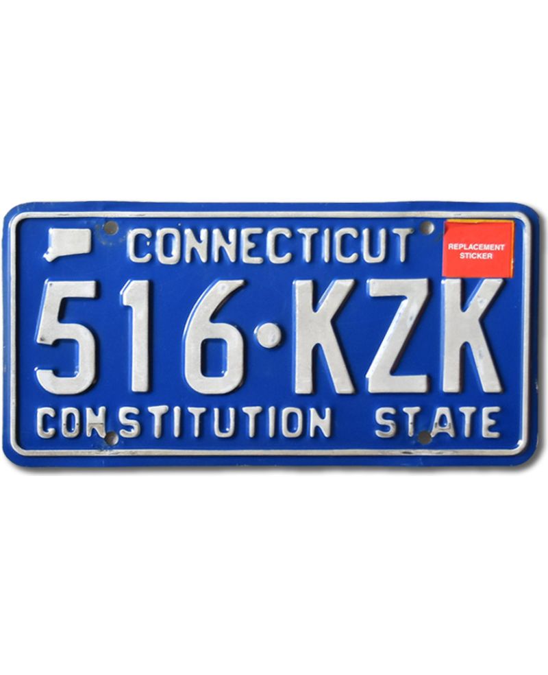 Tablica rejestracyjna USA Connecticut Blue 516-KZK