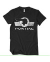 Pánské tričko Pontiac Retro logo černé