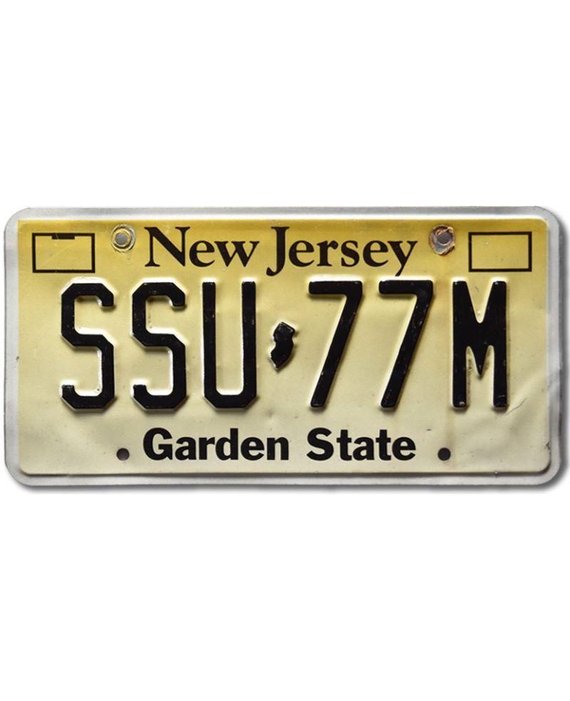 Americká SPZ New Jersey Garden State Blue SSU-77M