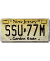 Tablica rejestracyjna USA New Jersey Garden State SSU-77M