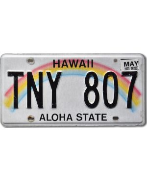 Tablica rejestracyjna USA Hawaii Rainbow TNY 807