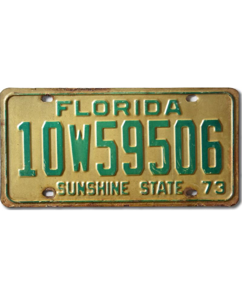 Tablica rejestracyjna USA Florida Sunshine Green 10W59506