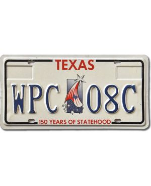 Tablica rejestracyjna USA Texas 150 years WPC 08C