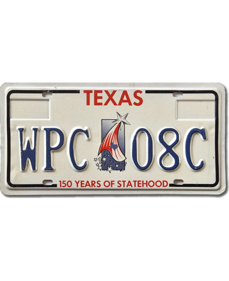 Tablica rejestracyjna USA Texas 150 years WPC 08C