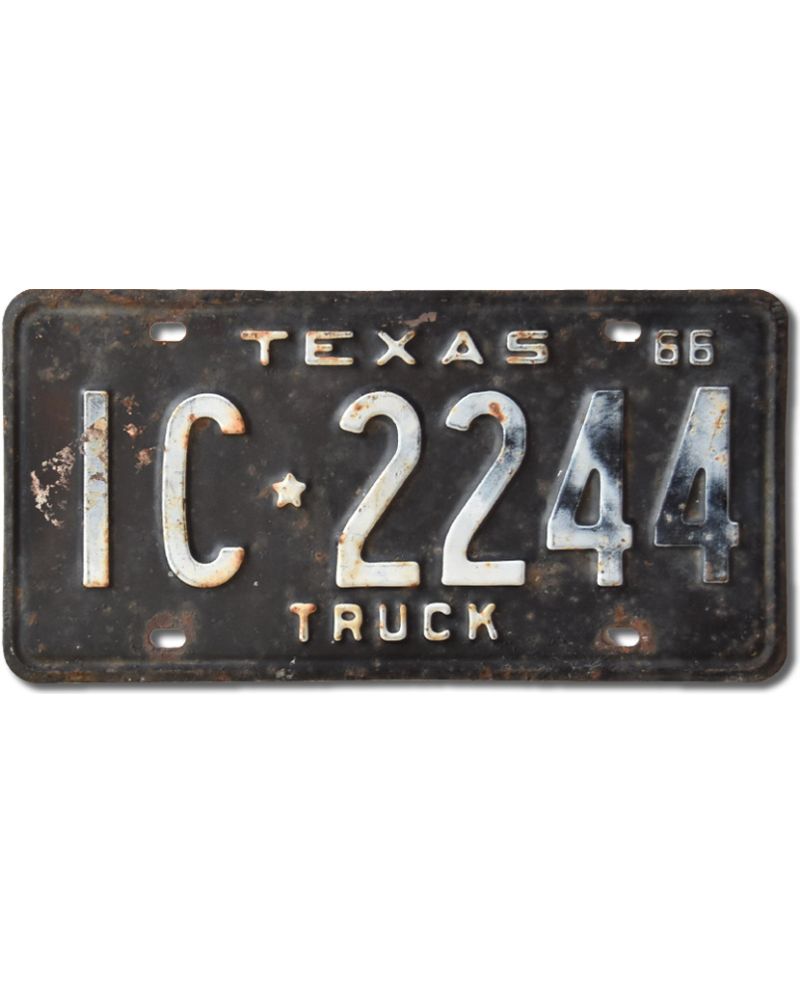 Tablica rejestracyjna USA Texas 1966 Truck IC-2244