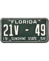 Tablica rejestracyjna Florida Sunshine State 1958 Green 21V-49