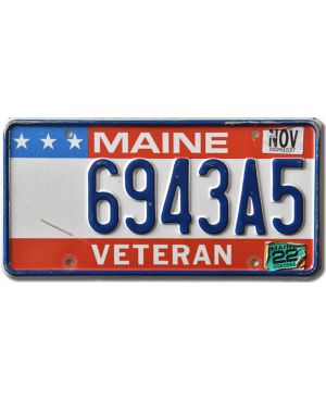 Tablica rejestracyjna USA Maine Veteran 6943A5