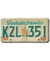 Kanadyjska tablica rejestracyjna Saskatchewan Wheat KZL 351