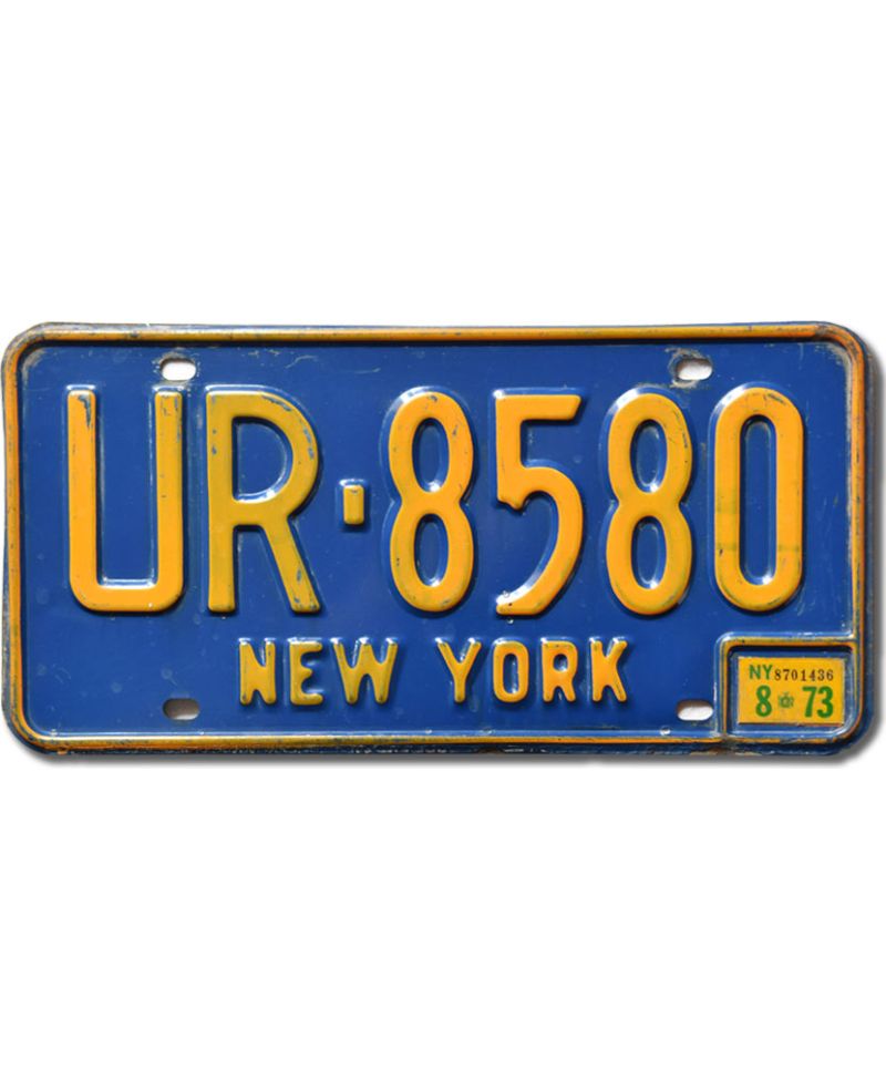 Tablica rejestracyjna USA New York Blue UR-8580